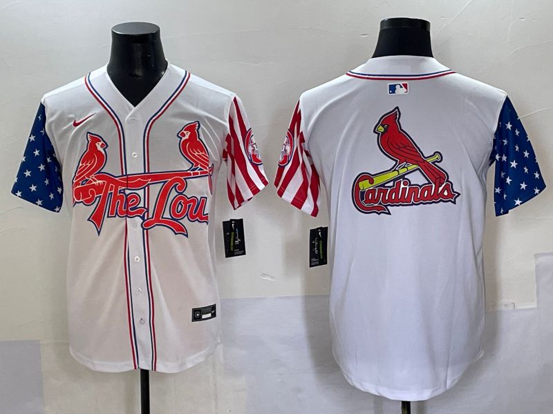 Men 2025 St.Louis Cardinals Blank White a generation of national flags Joint Name Nike MLB Jersey style 2->st.louis cardinals->MLB Jersey